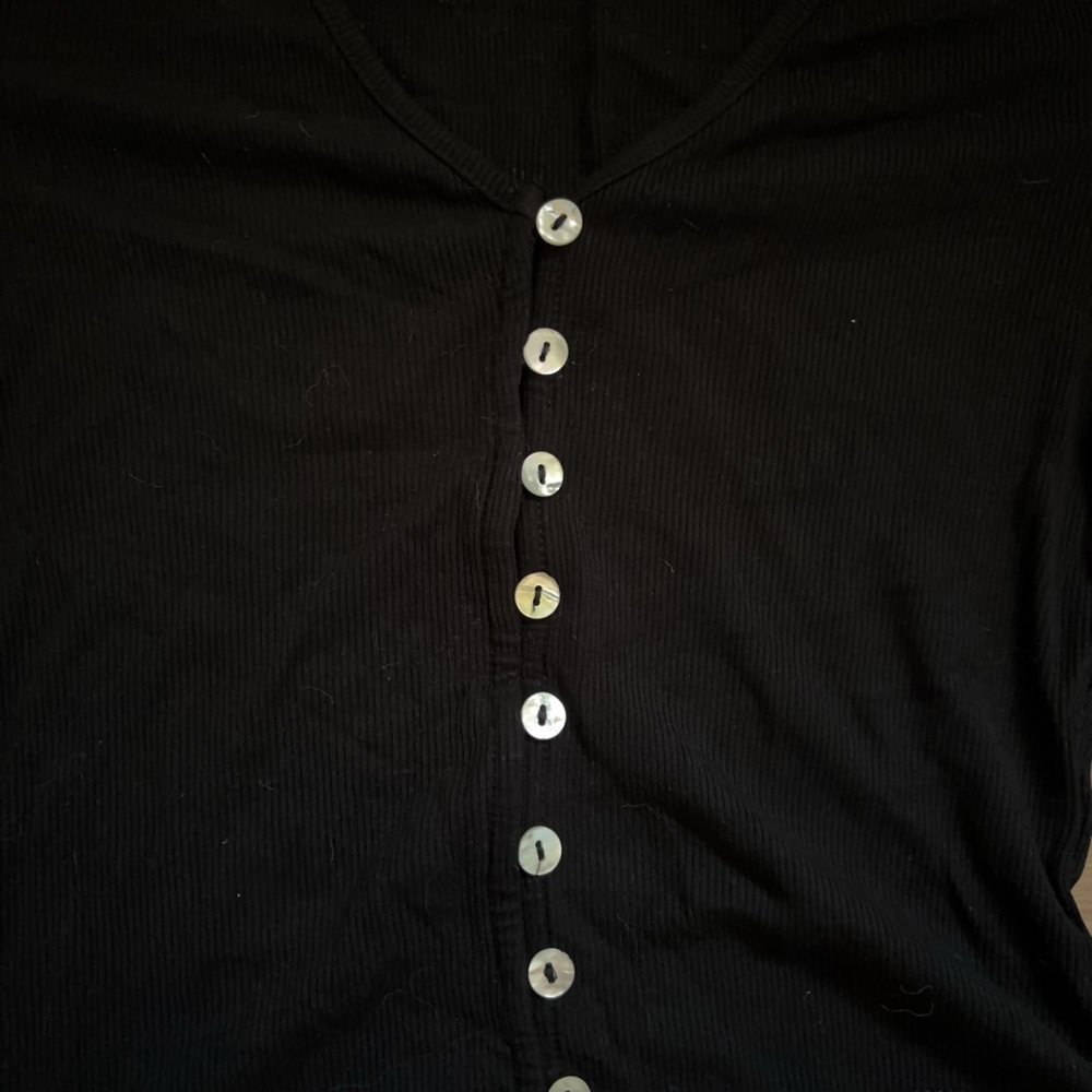Princess Polly Black Button-Up Women's Top “True Love Top” size 6 - Picture 8 of 11
